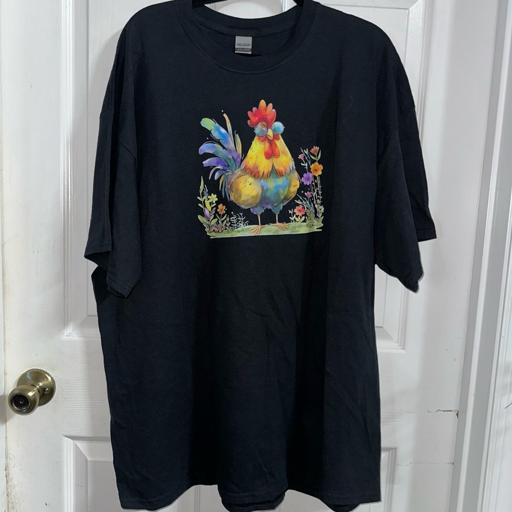 NWOT Handcrafted Chicken Shirt 2XL